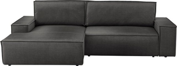 Home affaire Ecksofa SHERWOOD Schlafsofa 267 cm, L-Form, Schlaffunktion mit Bettkasten (210x136 cm), Cord, Vintage, Samtvelours Bild 4