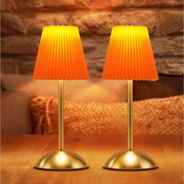 ZMH LED Tischleuchte 2er Set Akku Touch Nachttischlampe 3 Farbtemperature mit USB Dimmbar, LED fest integriert, 3000-6500K