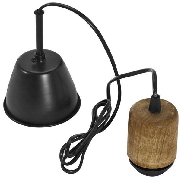 PR Home 501-40-124 Pendelleuchte Estrid Stoffschirm Beige gestreift 40cm Bild 3