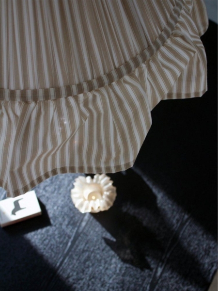 PR Home 501-40-124 Pendelleuchte Estrid Stoffschirm Beige gestreift 40cm Bild 5