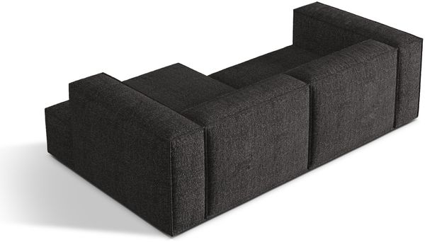 Micadoni Ecksofa Nuria 3-Sitzer Rechts Boucle Anthrazit Bild 4