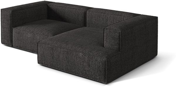 Micadoni Ecksofa Nuria 3-Sitzer Rechts Boucle Anthrazit Bild 3
