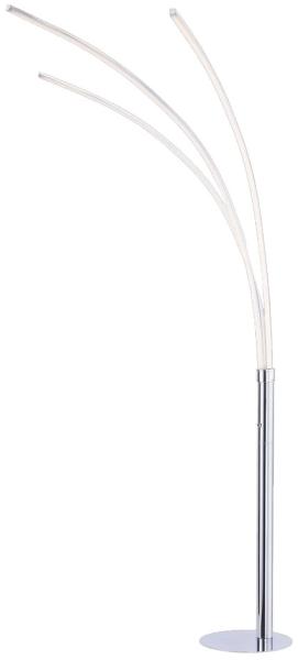 LED Stehlampe, Chrom, Höhe 215 cm