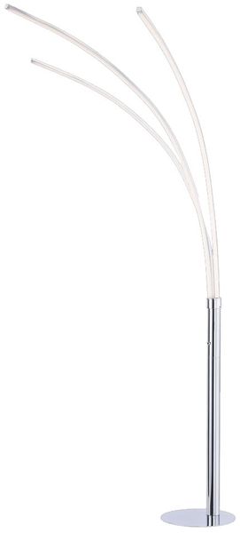 LED Stehlampe, Chrom, Höhe 215 cm
