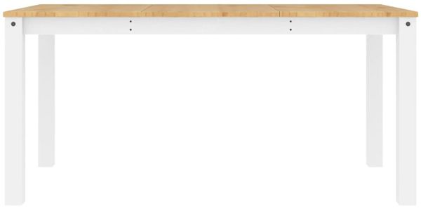 vidaXL Esstisch PANAMA Weiß 160x80x75 cm Massivholz Kiefer 4005707 Bild 4