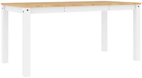 vidaXL Esstisch PANAMA Weiß 160x80x75 cm Massivholz Kiefer 4005707 Bild 6