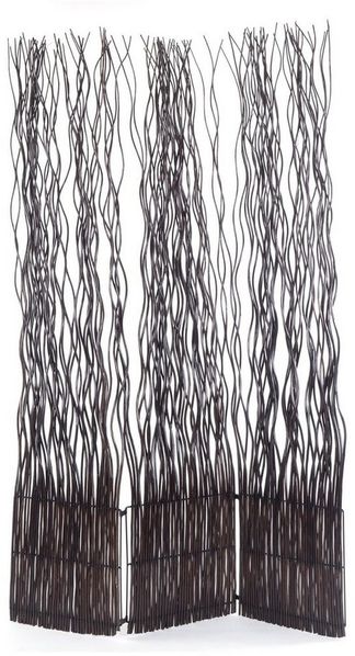 DESIGN DELIGHTS Paravent RAUMTEILER "WAVE 3", Weide, 170x120cm (HxB), Paravent, Trennwand