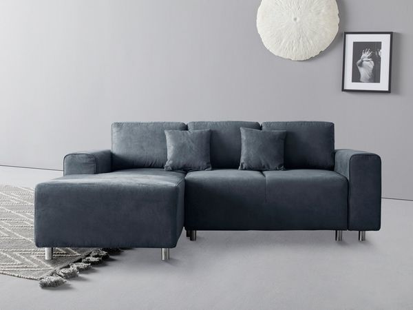 Guido Maria Kretschmer Home&Living Ecksofa Györ, L-Form, wahlweise mit Bettfunktion und Bettkasten incl. 2 Zierkissen