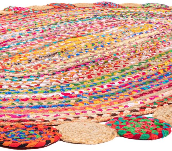 Juteteppich - Lerina 240 x 170 cm - mehrfarbig - oval Bild 5