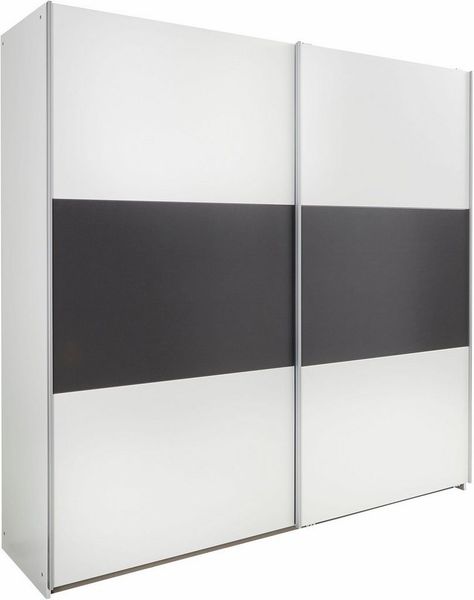 rauch Schwebetürenschrank Kleiderschrank Schrank Garderobe Wäscheschrank Schlafzimmer BORBA (Breiten 218/260 cm, Höhe 210 cm) optional mit Absetzung in Graumetallic MADE IN GERMANY