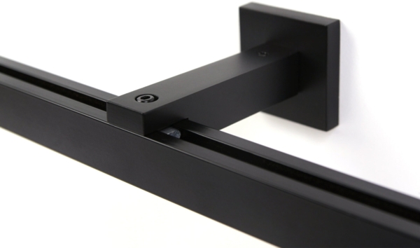 Deco-Raum® Gardinenschiene Cube | Länge: 330cm | Material: Aluminium | Farbe: Schwarz Bild 4