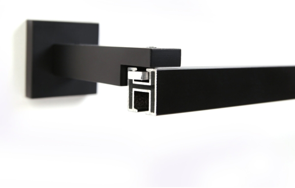 Deco-Raum® Gardinenschiene Cube | Länge: 330cm | Material: Aluminium | Farbe: Schwarz Bild 7