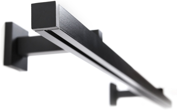 Deco-Raum® Gardinenschiene Cube | Länge: 330cm | Material: Aluminium | Farbe: Schwarz Bild 5