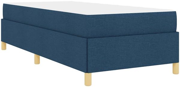 vidaXL Bettrahmen mit Matratze Blau 100 x 200 cm Stoff 3398919 Bild 9