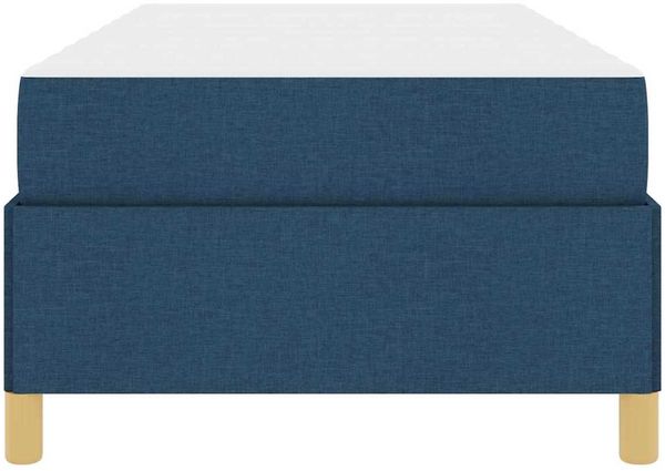 vidaXL Bettrahmen mit Matratze Blau 100 x 200 cm Stoff 3398919 Bild 7