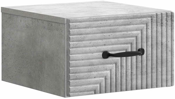 vidaXL Wandmontierter Nachttisch Betongrau 34,5 x 33 x 20 cm 898601