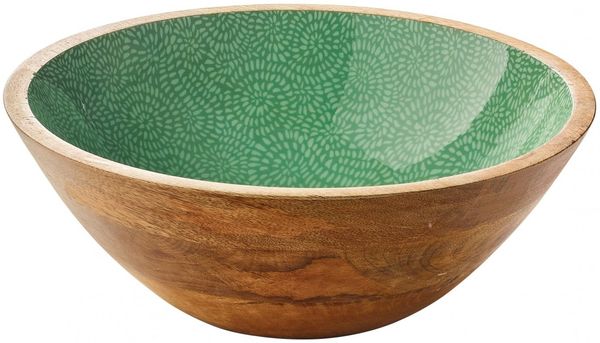 Schüssel Schale Obstschale Mangoholz Ø30 x 11,5cm ZASSENHAUS BRUSH GREEN 080414