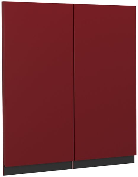 Küchenfront R-Line Rot 59.2 x 59 cm Möbelfront für den Hängeschrank Vicco