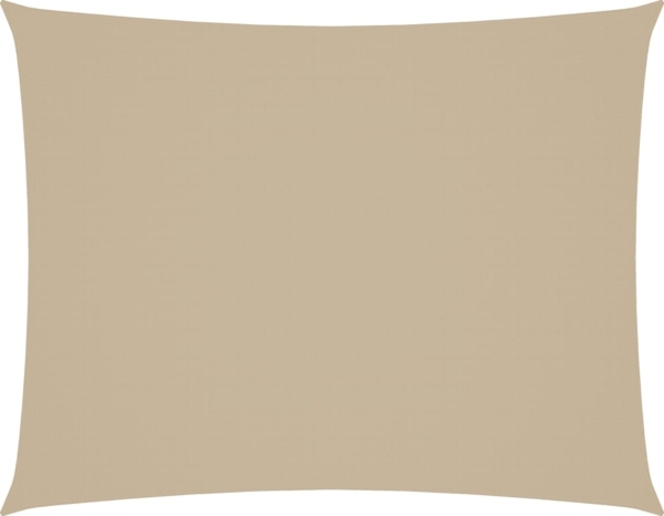 vidaXL Sonnensegel Oxford-Gewebe Rechteckig 6x8 m Beige 135168