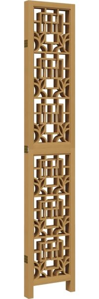 vidaXL 5-tlg. Raumteiler Braun Massivholz Paulownia 358872 Bild 5
