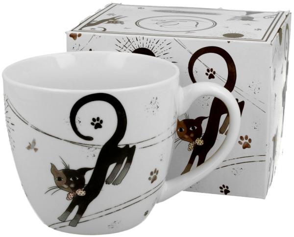 DUO ANIMALS Becher 460 ml CHARMING CATS New Bone China Porzellan