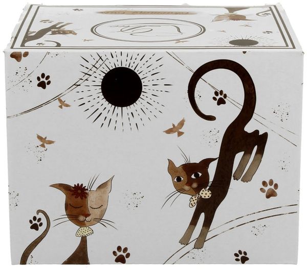 DUO ANIMALS Becher 460 ml CHARMING CATS New Bone China Porzellan Bild 5