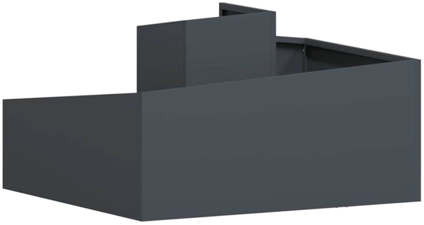 vidaXL Garten-Pflanzgefäß Anthrazit 80 x 80 x 50 cm 873580 Bild 6