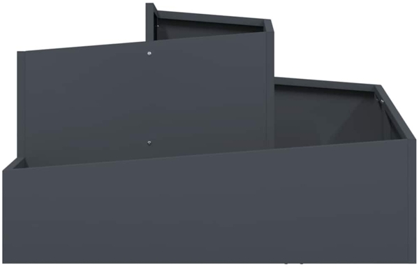 vidaXL Garten-Pflanzgefäß Anthrazit 80 x 80 x 50 cm 873580 Bild 4