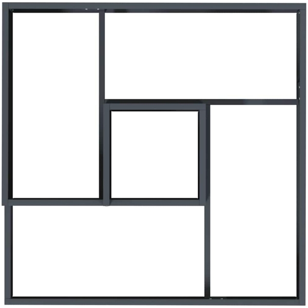 vidaXL Garten-Pflanzgefäß Anthrazit 80 x 80 x 50 cm 873580 Bild 7