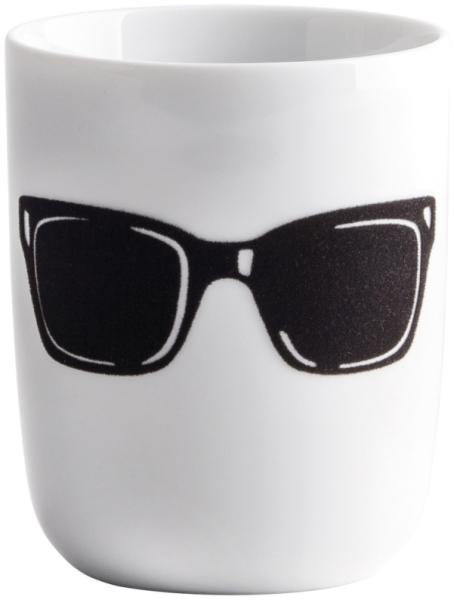 Becher 0,35 l touch! Pronto Statement Mugs touch! Schwarz Sun Glasses Kahla Becher - Mikrowelle geeignet, Spülmaschinenfest