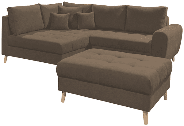 Alice Ecksofa von Ed Exciting Design – Beidseitig Bestellbares Sofa mit Hocker in Verschiedenen Farben