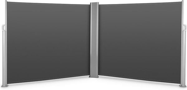 Bari Doppio 620 Doppel-Seitenmarkise 6x2,0 m Aluminium anthrazit