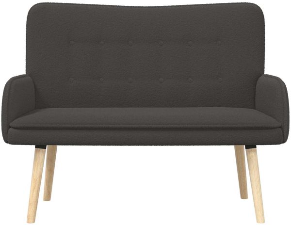 vidaXL 2-Sitzer Sofa Dunkelgrau 115 x 61 x 87 cm Bouclé 42028926 Bild 4