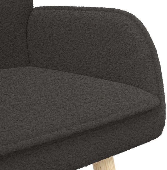 vidaXL 2-Sitzer Sofa Dunkelgrau 115 x 61 x 87 cm Bouclé 42028926 Bild 7
