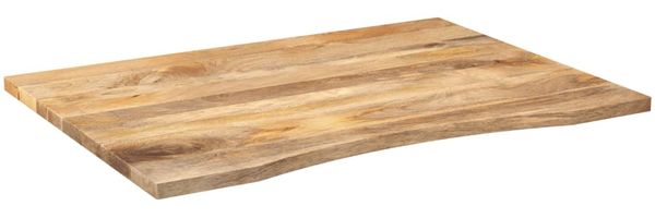 vidaXL Schreibtischplatte mit Aussparung 100x80x2,5cm Massivholz Mango 370205 Bild 2