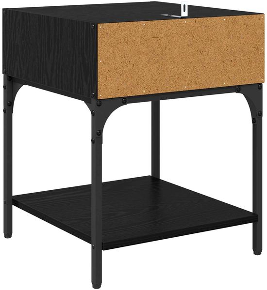 vidaXL Nachttisch Schwarz Eichen-Optik 40 x 40 x 50 cm Holzwerkstoff 881816 Bild 7