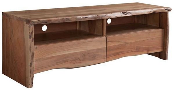 TV-Board Akazie 151x45x50 natur lackiert PURE ACACIA #108