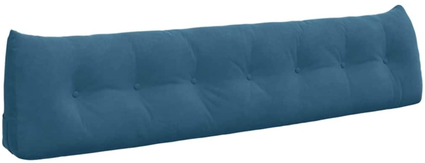 vidaXL Rücken Kissen Blau 200 x 24 x 50 cm Samt 42014602