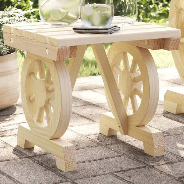 Garten-Fußhocker, Hocker, Sitzhocker 40x36,5x38,5 cm Massivholz Tanne