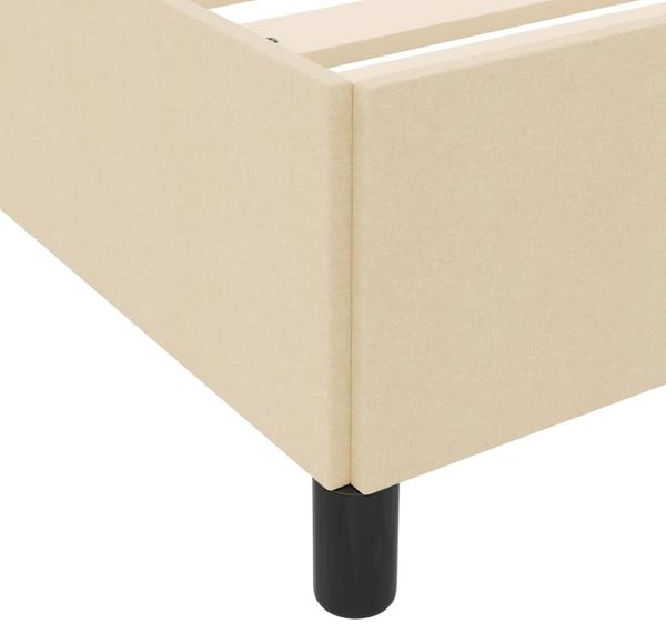 vidaXL Boxspringbett Creme 120 x 190 cm Stoff 3398848 Bild 8