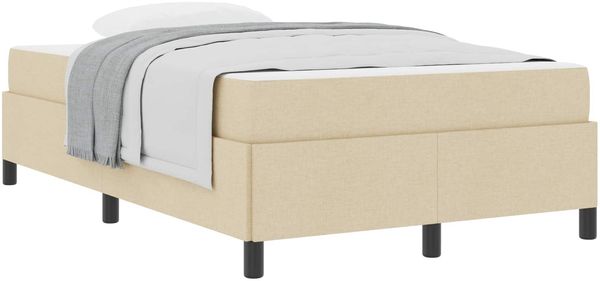 vidaXL Boxspringbett Creme 120 x 190 cm Stoff 3398848 Bild 2
