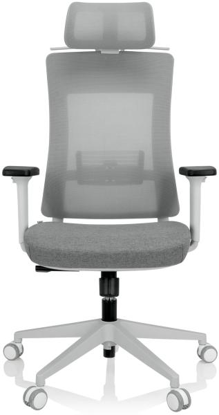 hjh OFFICE Profi Bürostuhl COMFIO WMH Stoff/Netzstoff Grau