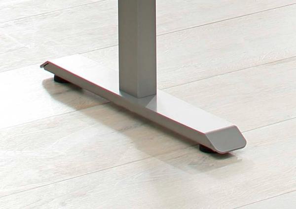 Schreibtisch >EDJUST< (BxHxT: 248x120x158 cm) Metall platingrau - Sonoma-Eiche Bild 3