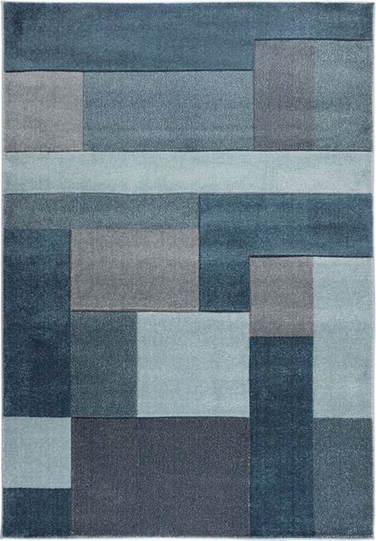 FLAIR RUGS Teppich Cosmos mit Hoch-Tief-Effekt, rechteckig, Höhe: 12 mm, Patchwork Design, mehrfarbig, Wohnzimmer, Schlafzimmer