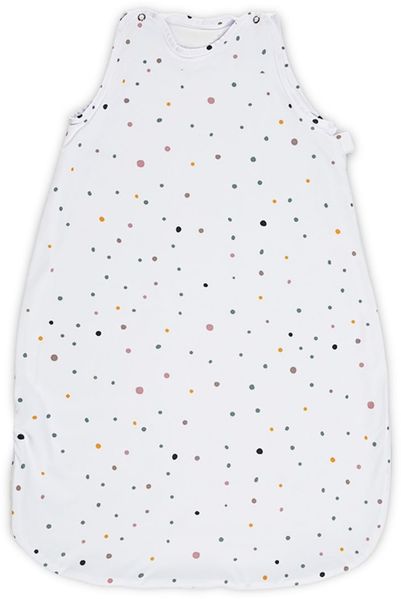 Lorelli Baby-Sommerschlafsack Summer, Länge 80 cm, Breite 42 cm, 100% Baumwolle weiss gepunktet
