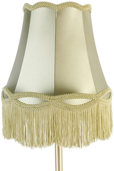 Qazqa Tischleuchte Granny, ohne Leuchtmittel, Warmweiß, QAZQA Tisch­leuchte, e27, Grün, Textil, classic-antique
