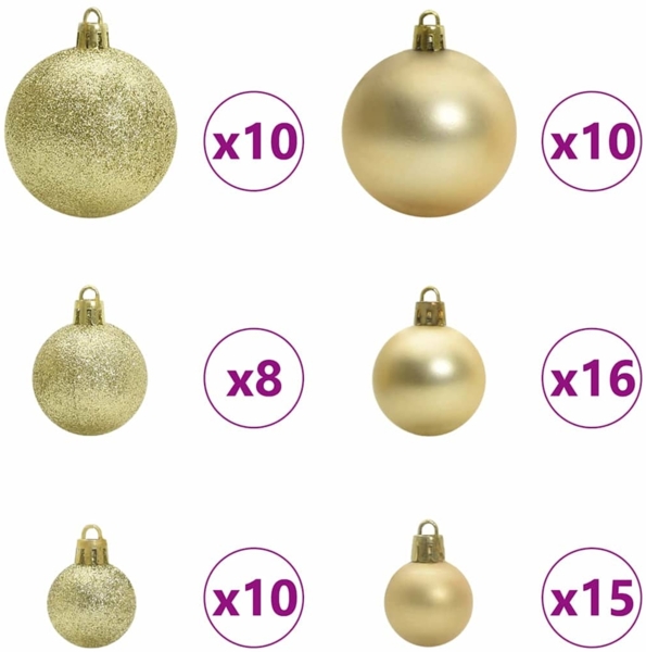 vidaXL Künstlicher klappbarer Weihnachtsbaum Grün 240 cm PE und PVC 3397449 Bild 6