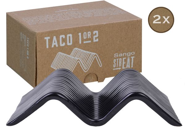 Streat Food Schwarz, Taco Stand 2-tlg 14,5 cm (mo)