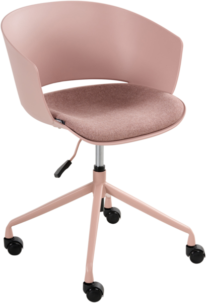 Bürostuhl GLEEFUL Stoff Rosa