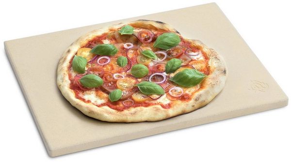 BURNHARD® Pizzastein Universal rechteckig, 38 x 30 x 1,5 cm, (1-St)